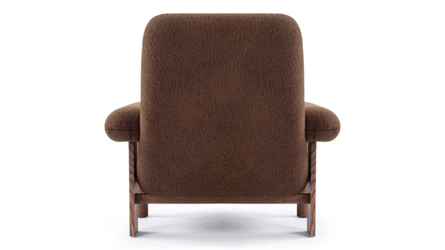 Brasilia - Brasilia Lounge Chair, Cafe Noir Vegan Fur