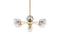 Grace - Grace Chandelier, Brass and Smoked Glass