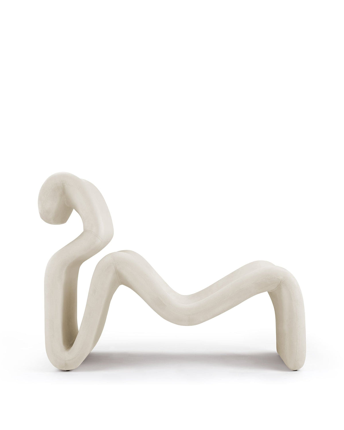 Etcetera Lounge Chair, Champagne Velvet – Interior Icons