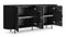 Emery - Emery Fluted Sideboard, Black, 71in