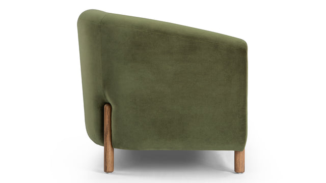 Holmes - Holmes Lounge Chair, Moss Green Velvet