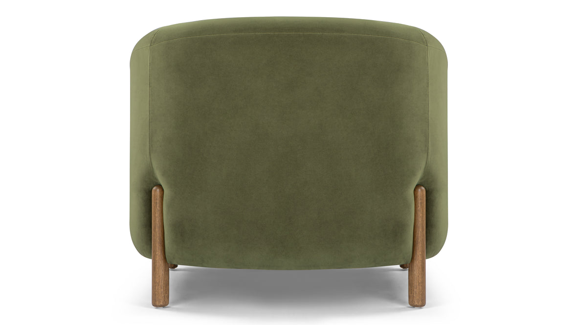 Holmes - Holmes Lounge Chair, Moss Green Velvet