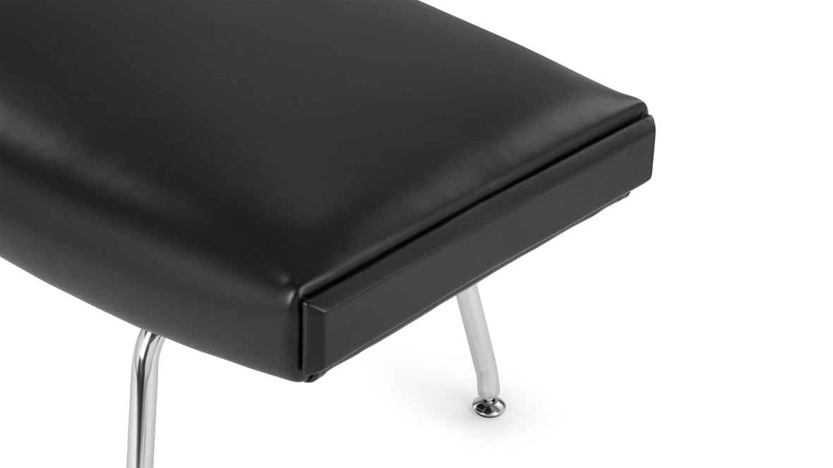 Toro - Toro Ottoman, Black Premium Leather