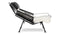 Halyard - Halyard Lounge Chair, Black Premium Leather with Black Cord and Icelandic Sheepskin