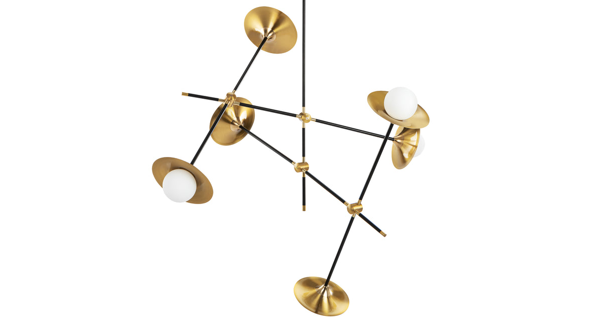 Prater - Prater Chandelier, Brass