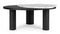 Lugo - Lugo Coffee Table, Black and Calacatta Marble