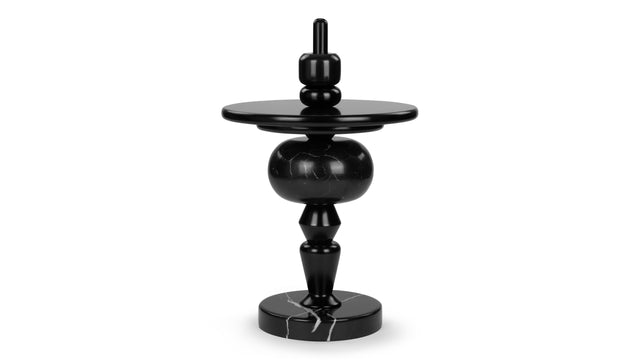 Moko - Moko Side Table, Black and Marble