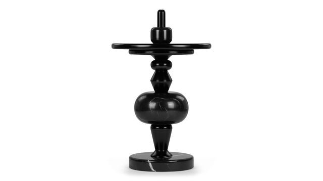 Moko - Moko Side Table, Black and Marble