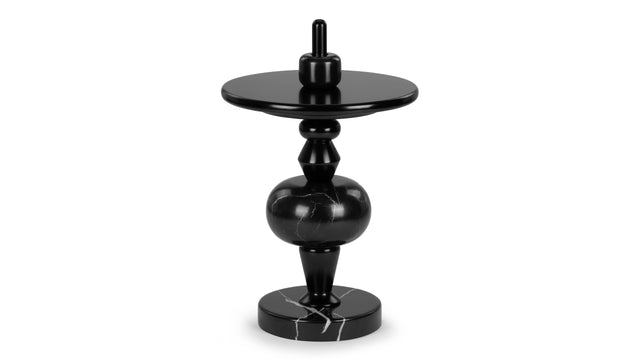 Moko - Moko Side Table, Black and Marble