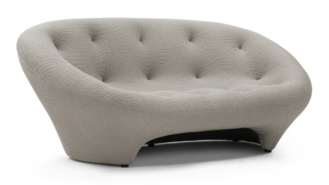 Ploum - Ploum Two Seater Sofa, Gray Textured Jersey