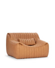 Lounge Chairs Sandra Lounge Chair, Tan Vegan Leather