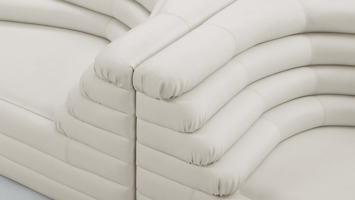 Terrazza - Terrazza Sofa Combination, Warm White Vegan Leather