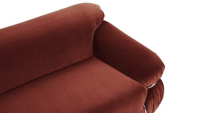 Sesann - Sesann Three Seater Sofa, Burgundy Luxe Velvet