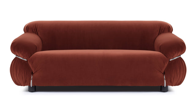 Sesann - Sesann Two Seater Sofa, Burgundy Luxe Velvet