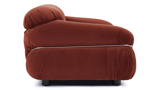 Sesann - Sesann Two Seater Sofa, Burgundy Luxe Velvet