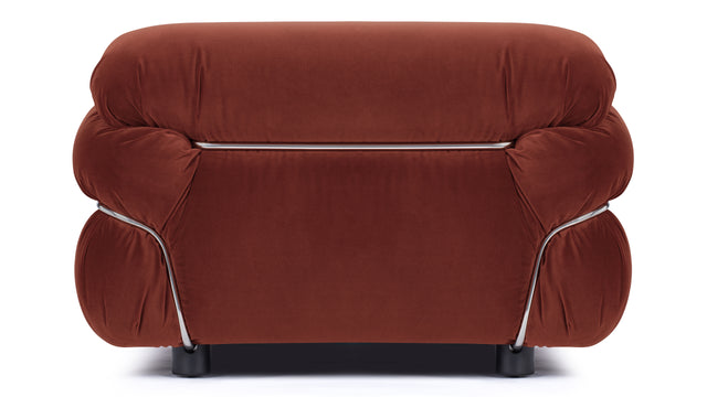 Sesann - Sesann Lounge Chair, Burgundy Velvet