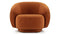 Julep - Julep Lounge Chair, Burnt Orange Velvet