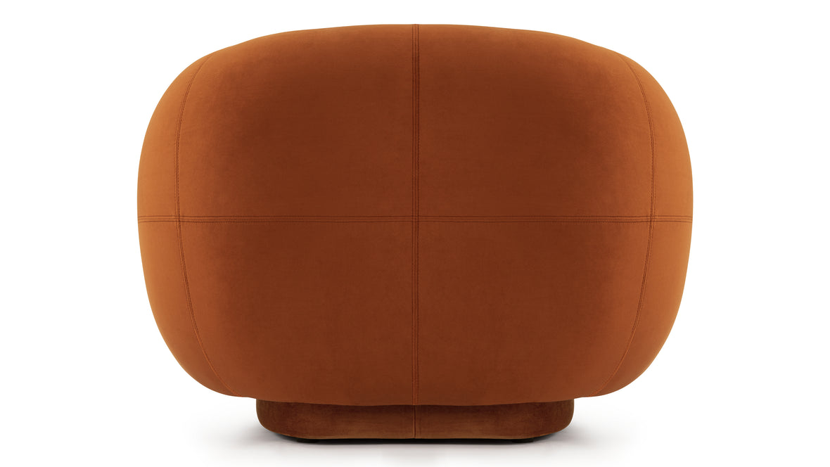 Julep Lounge Chair, Burnt Orange Velvet | Interior Icons