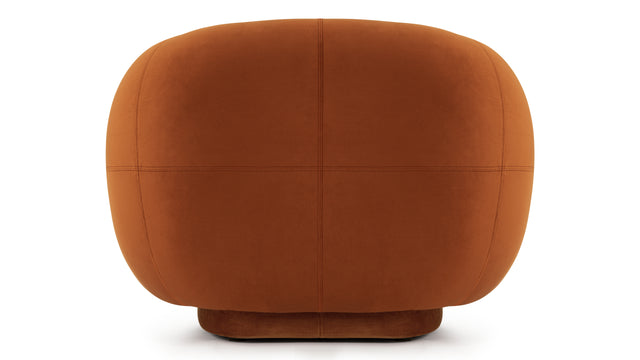 Julep - Julep Lounge Chair, Burnt Orange Velvet