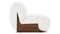 Carlo - Carlo Lounge Chair, White Boucle
