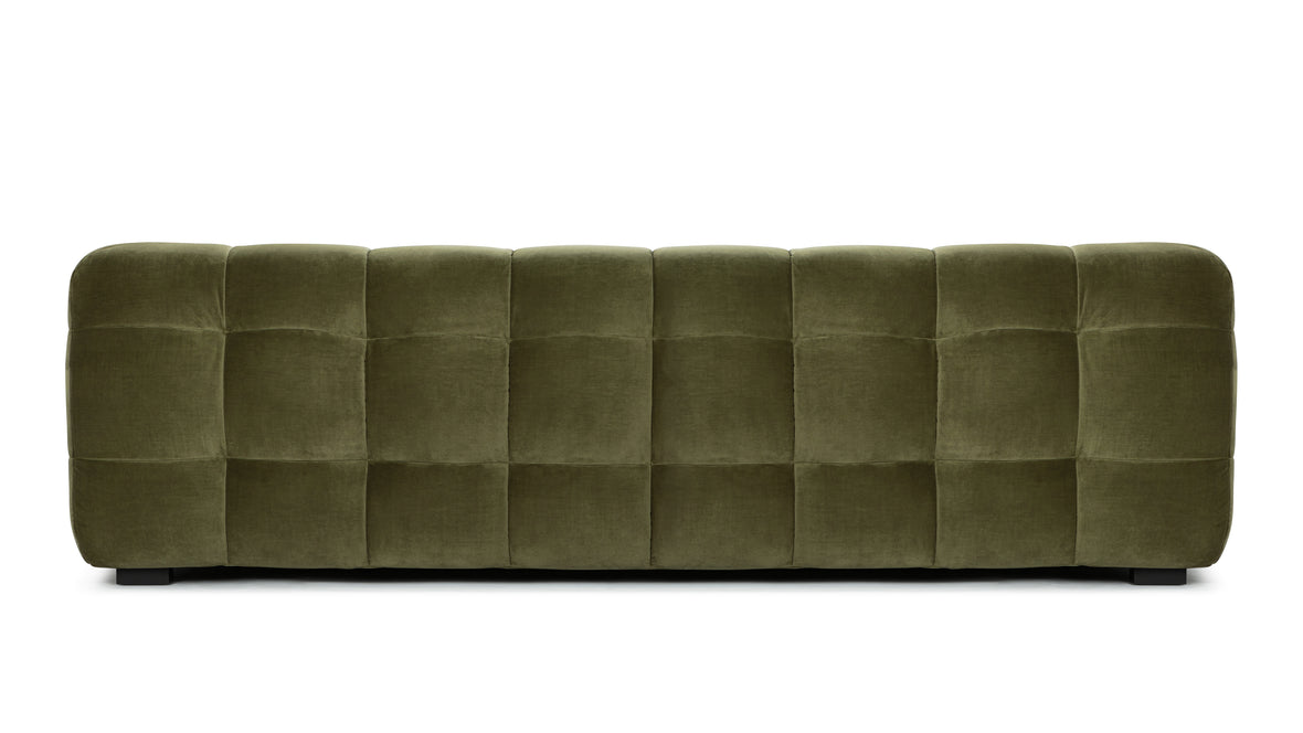 Stan - Stan Three Seater Sofa, Olive Green Velvet