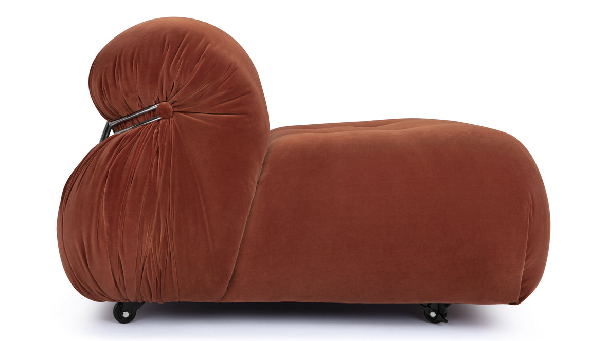 Soriana - Soriana Lounge Chair, Spice Velvet