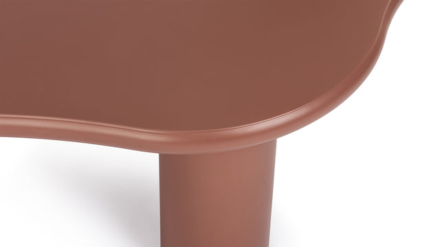 Avery - Avery Coffee Table, Terracotta Lacquer