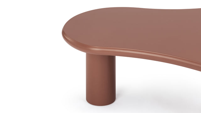 Avery - Avery Coffee Table, Terracotta Lacquer