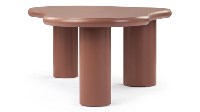 Avery - Avery Coffee Table, Terracotta Lacquer