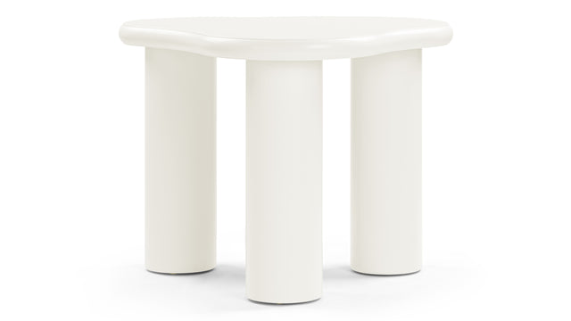 Avery - Avery Side Table, Ivory Lacquer