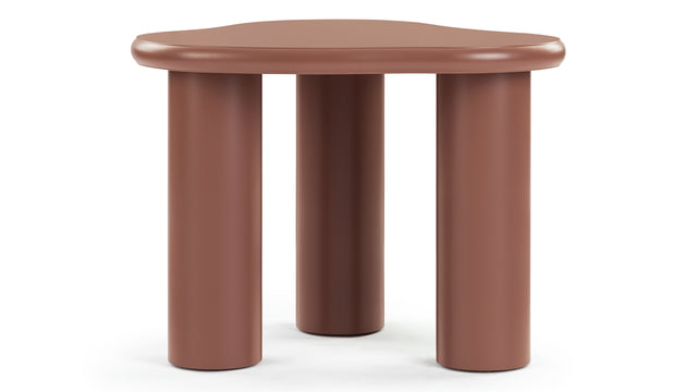 Avery - Avery Side Table, Terracotta Lacquer