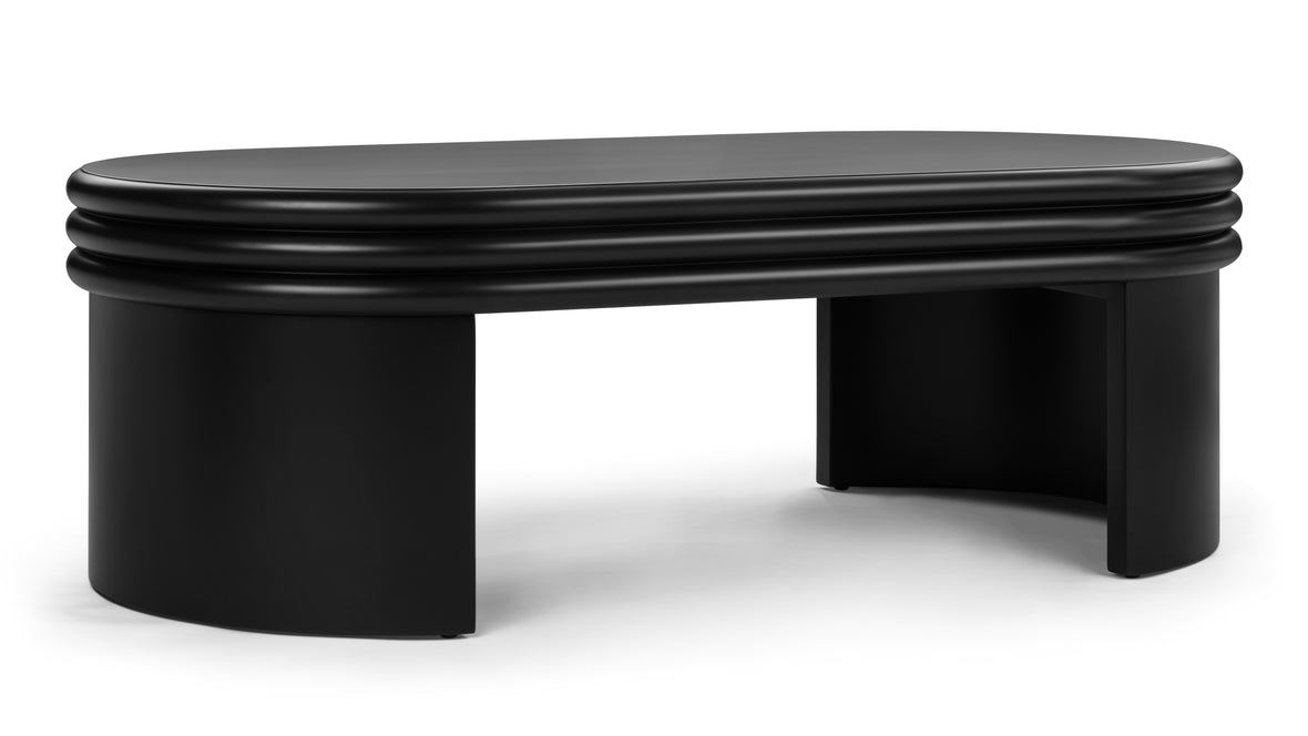 Pascal - Pascal Oval Coffee Table, Black