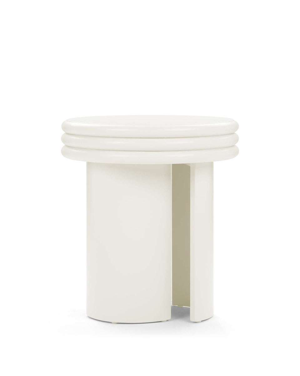 Pascal Side Table, Ivory – Interior Icons