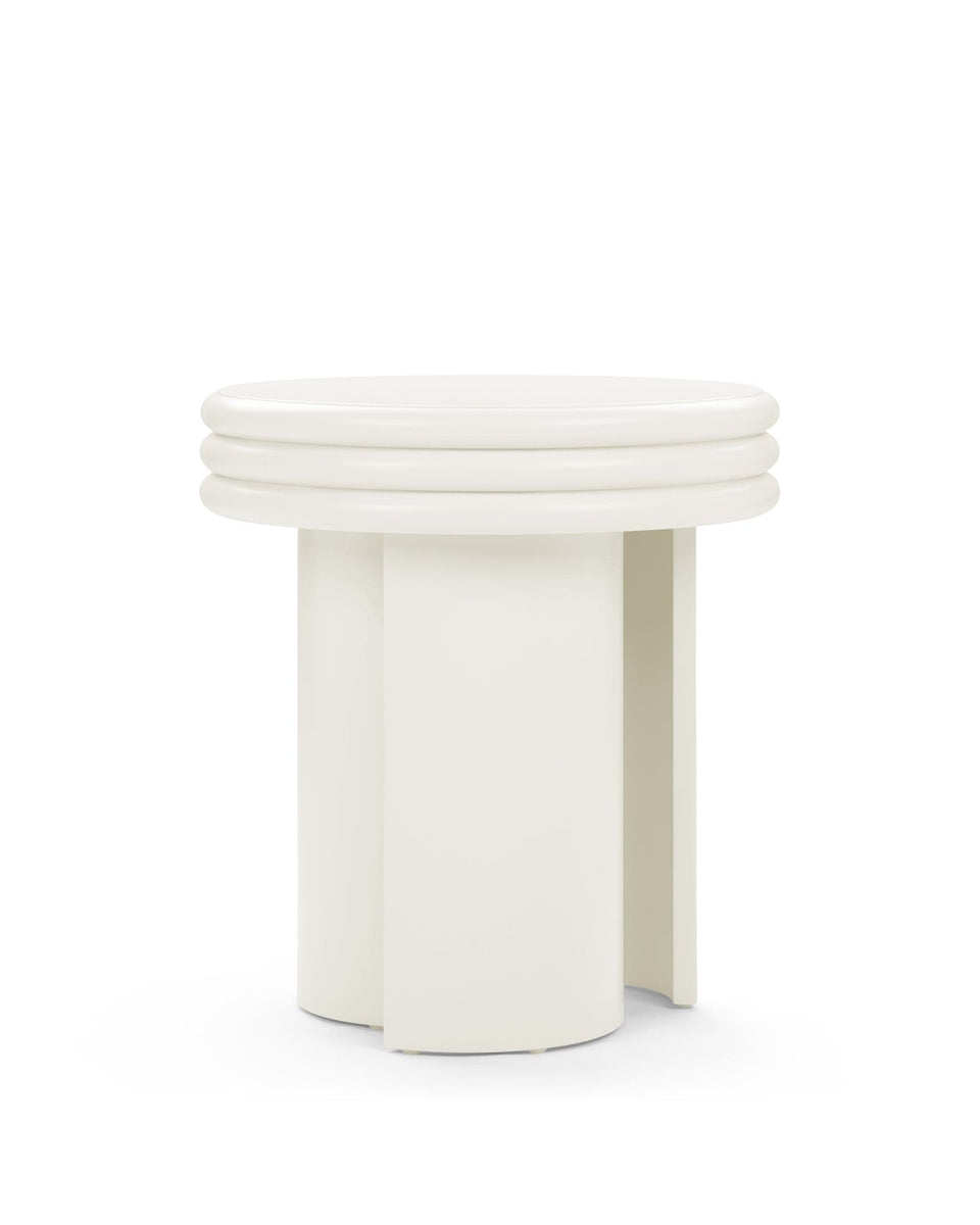 Pascal Side Table, Ivory – ICONS