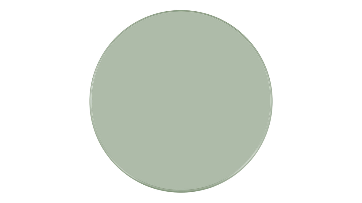 Pascal - Pascal Round Coffee Table, Low, Mist Green