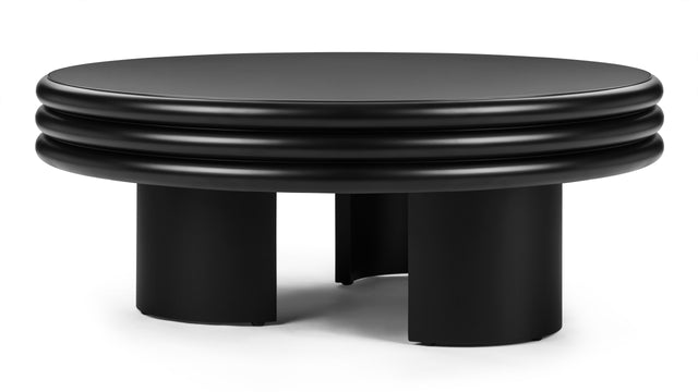 Pascal - Pascal Round Coffee Table, Low, Black