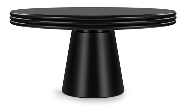 Pascal - Pascal Round Dining Table, Black, 59in
