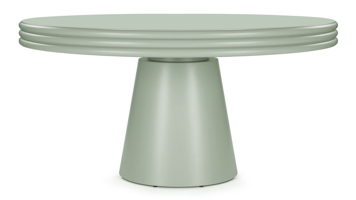 Pascal - Pascal Round Dining Table, Mist Green, 59in