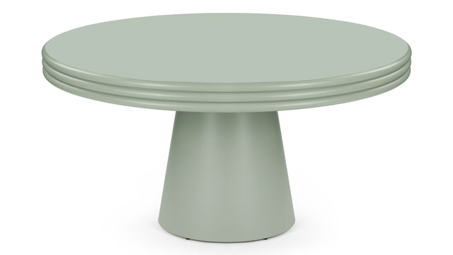 Pascal - Pascal Round Dining Table, Mist Green, 59in