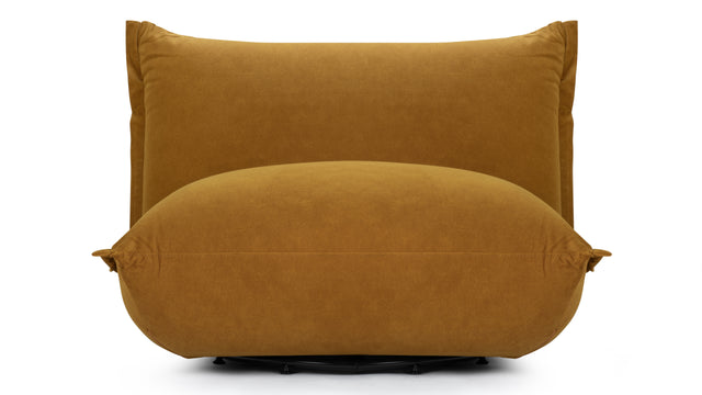 Lennox - Lennox Lounge Chair, Mustard Velvet