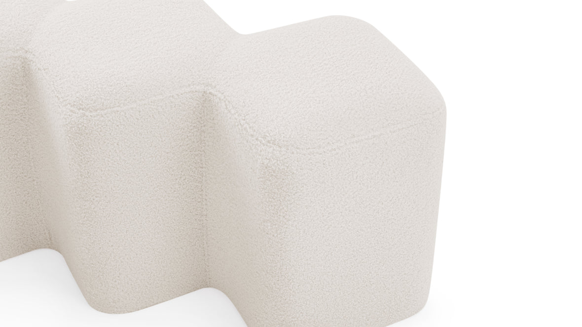 Sommer - Sommer Stool, White Teddy