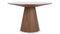 Cella - Cella Dining Table, White Ceramic and Walnut, 47in