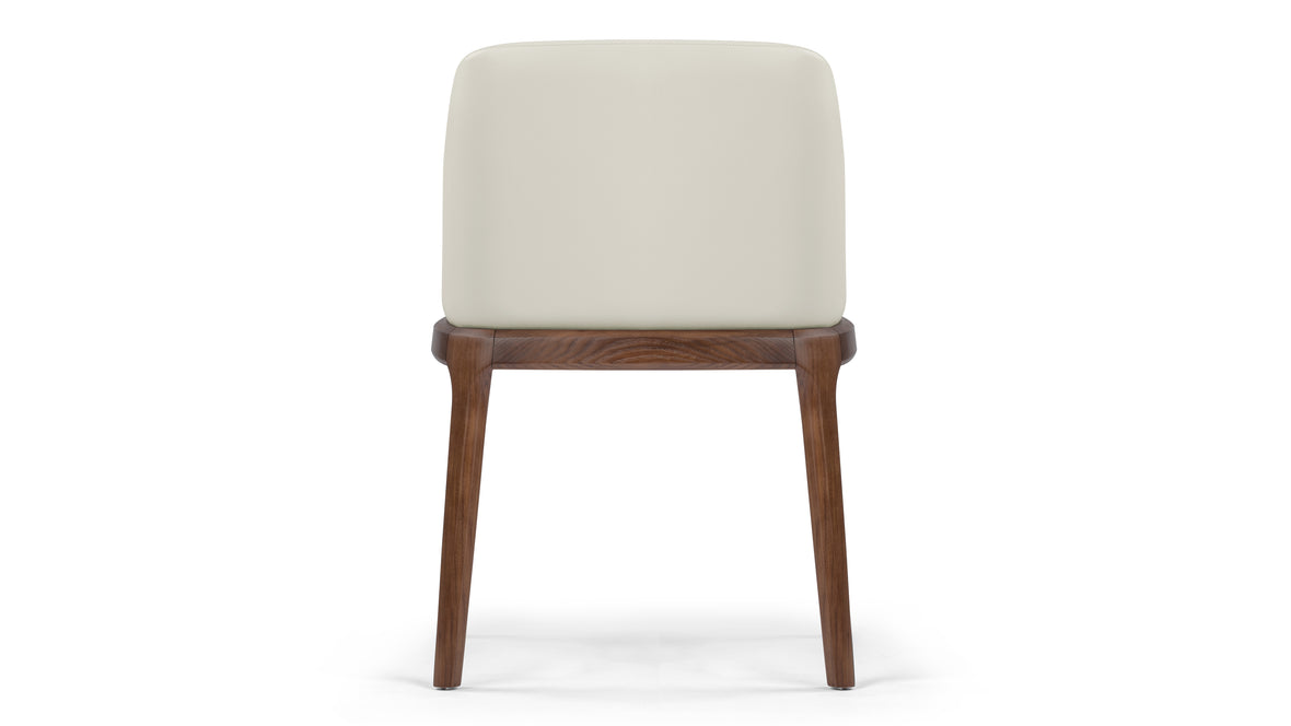 LeBlanc - LeBlanc Armchair, Taupe Vegan Leather and Walnut