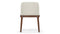 LeBlanc - LeBlanc Armchair, Taupe Vegan Leather and Walnut