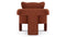 De Luz - De Luz Armchair, Russet Plush Velvet