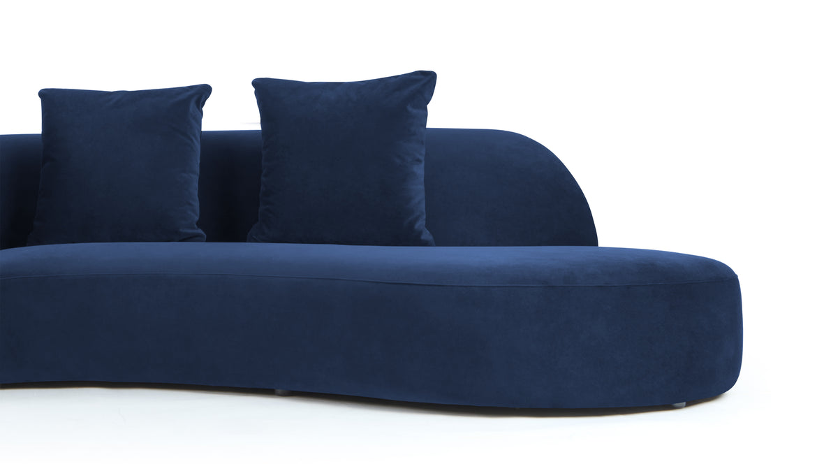 Dumont - Dumont Sofa, French Navy Plush Velvet