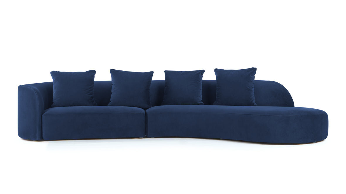 Dumont - Dumont Sofa, French Navy Plush Velvet