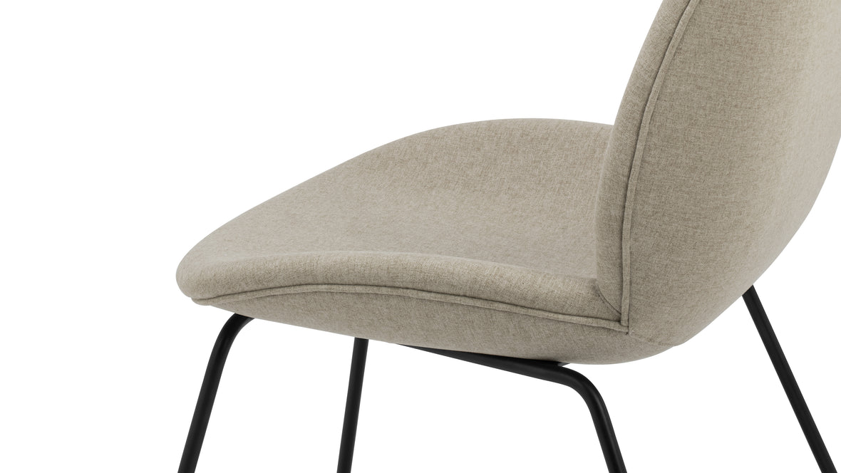 Beetle - Beetle Side Chair, Biscotti Brushed Weave
