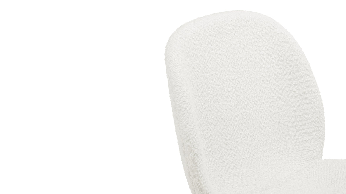 Beetle - Beetle Side Chair, Pearl Boucle