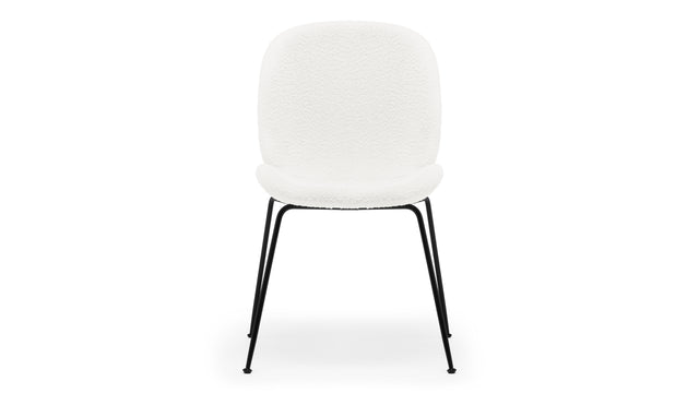 Beetle - Beetle Side Chair, Pearl Boucle
